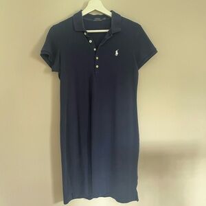 Vintage Polo Ralph Lauren Women's Navy Blue Dress Size M